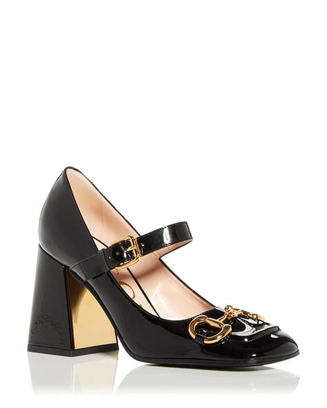 gucci women's high block heel mary jane pumps|Women's Designer Luxury High Heels Pumps .